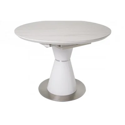 Ceramic table TML-851 white marble